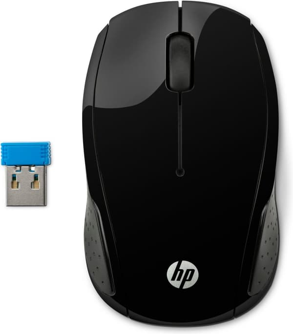 HP 200 svart trådlös mus X6W31AA Svart