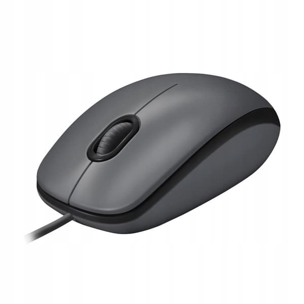 Logitech M100, Mus med ledning, sort, 910-005003 Grå