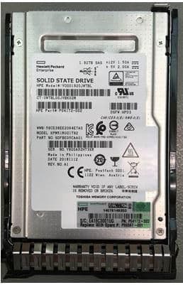 HP Enterprise 1,92 TB SFF SSD, modell V-6UTP-07G, P06597-001