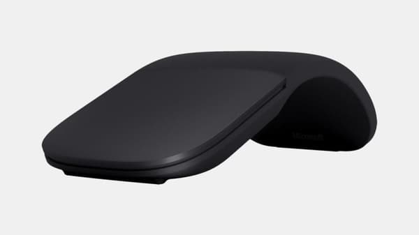 Microsoft Arc Bluetrack 1000 DPI trådløs mus til to hænder, ELG-00008 Sort