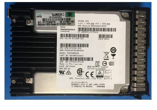 HP Enterprise 900 GB SAS 12G SFF RI DS SC-hårddisk, 872432-001
