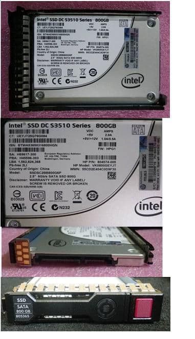 HP Enterprise 800GB 6G 2,5'' SATA VE PLP SC SSD, 805365-001