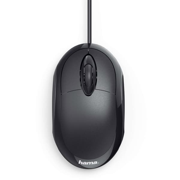 Kompakt optisk datormus med 1000 dpi och USB-anslutning