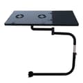 Miniatyrbillede 2 af 2: Stol Tastaturbakke, Justerbar Højde 42-60 cm, USB Køleventilator,sort