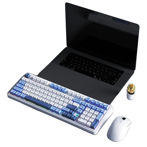 Spel tangentbord och mus set, ergonomisk design, trådlös anslutning,Flygande Fisk Växel