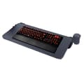 Miniatyrbillede 1 af 2: Klemme-på Computer Tastatur Mus Under Bordet Montering Skuffe, Ergonomisk Komfort, Pladsbesparende Design, Nem Installation,sort