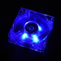 Lüfter LED, 80mm LED Licht 12V 4Pin Mute PC Gehäuse Lüfter Computerkühler mit 4 Pin Power Interface
