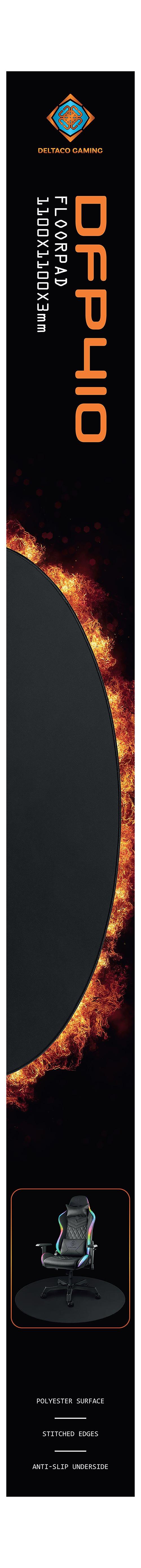 DFP410 Floorpad, 1100x1100x3mm, black