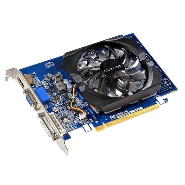 GIGABYTE GV-N730D3-2GI Gigabyte GV-N730D3-2GI (versio 3.0) NVIDIA, 2 Gt, GeForce GT 730, DDR3, PCI Express 2.0, suorittimen taajuus 902 MHz, muistikel