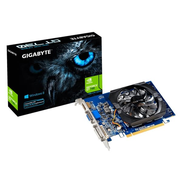 GIGABYTE GV-N730D3-2GI Gigabyte GV-N730D3-2GI (rev. 3.0) NVIDIA, 2 GB, GeForce GT 730, DDR3, PCI Express 2.0, Prosessorfrekvens 902 MHz, Minne klokkeh