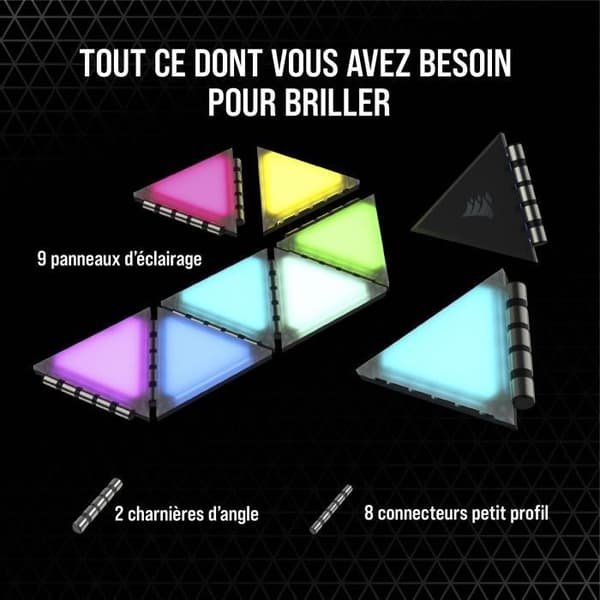 Fodral Accent Lighting Panels - CORSAIR iCUE LC100 - 9x Thumbnail Expansion Kit