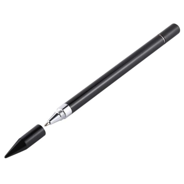 Stylus Pen 2-i-1 för Touchskärmar - Svart