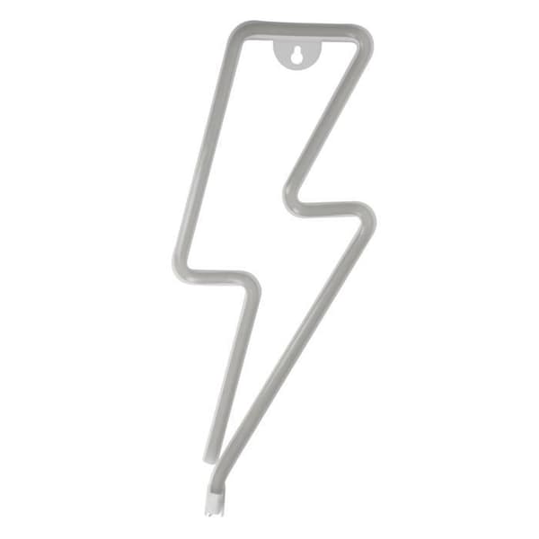 LED Neonlampa - AVIZAR - Blixt - Röd - USB-strömförsörjning eller AA-batterier - Energibesparing