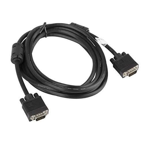 lanberg env.-vgac 10cc-0030 B VGA (15 stift) till VGA-kontakt (15 stift) Kabel med ferritkjärna, 3 m Svart -