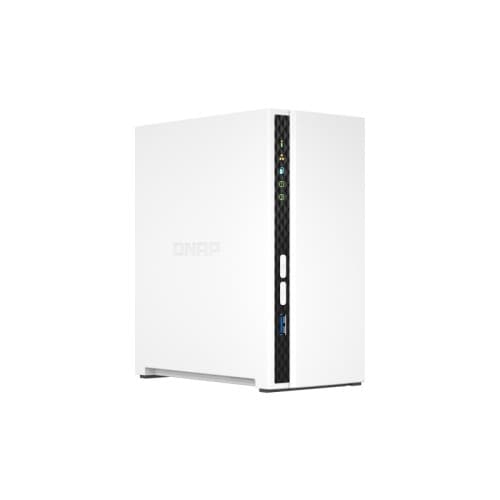 QNAP TS-233 NAS- & lagringsservrar Mini Tower Nätverksansluten (Ethernet) Vit Cortex-A55 Vit