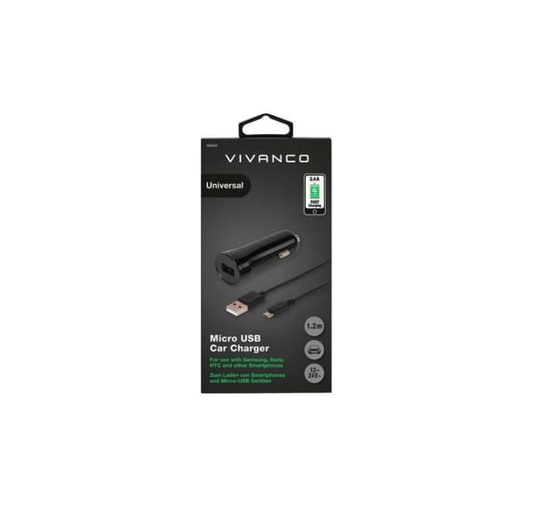 Vivanco autolaturi USB 2.4A 1,2m (60022)