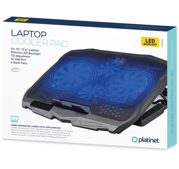 Platinet laptop kjølepute PLCP4FB