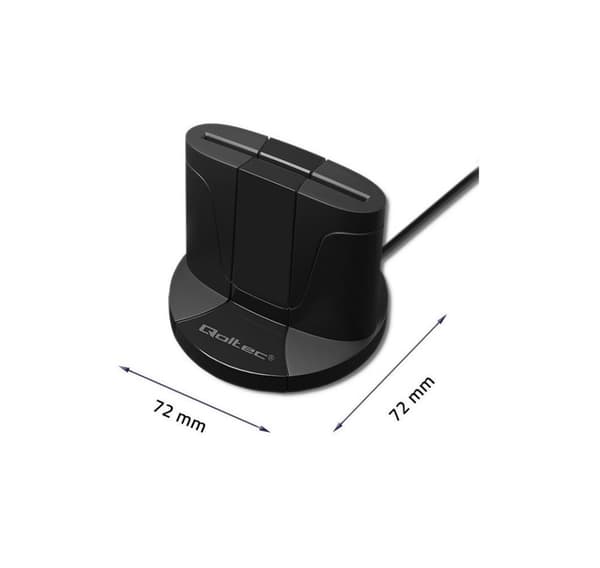 Qoltec ID-kortläsare + USB-C adapter SCR0632