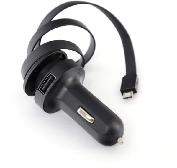 Platinet billader 1xUSB 2,4A + microUSB-kabel (44650)