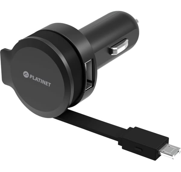 Platinet billader 1xUSB 2,4A + microUSB-kabel (44650)