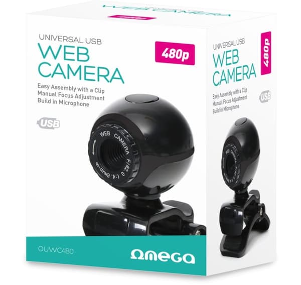 Omega web cam OUWC480, black