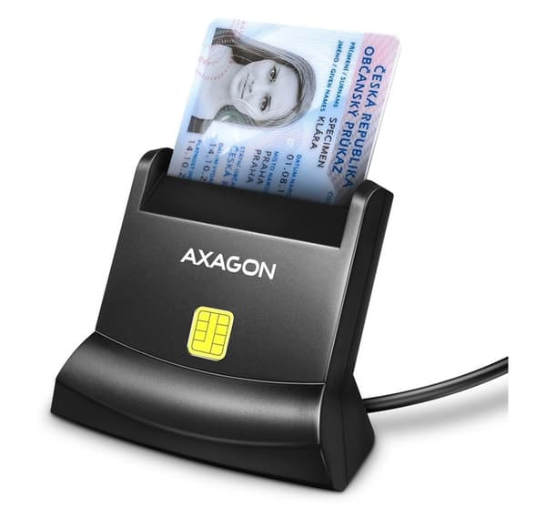 Axagon smartkortleser CRE-SM4N Sort