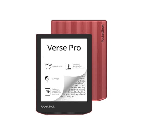 PocketBook e-läsare Verse Pro 6" 16GB, passionsröd