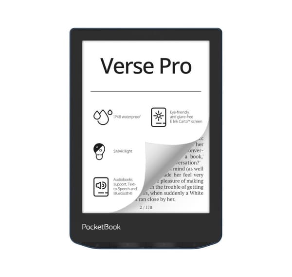 PocketBook e-läsare Verse Pro 6" 16GB, azurblå