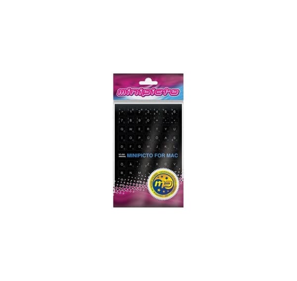 Minipicto tastaturklistremerke EST/RUS KB-MAC-EE-RU-BLK, svart