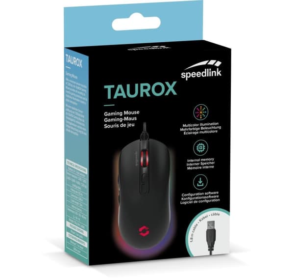Speedlink mus Taurox, svart (SL-680016-BK)