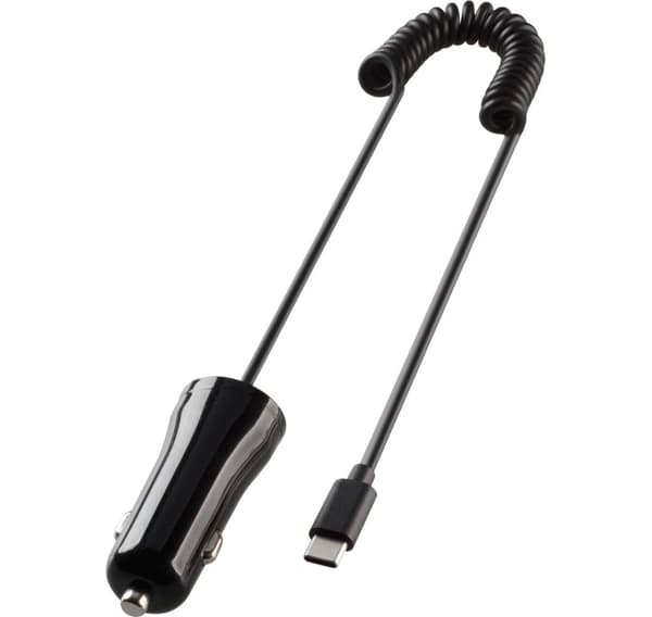 Vivanco biloplader USB-C 12W 1m, sort (62785) Sort