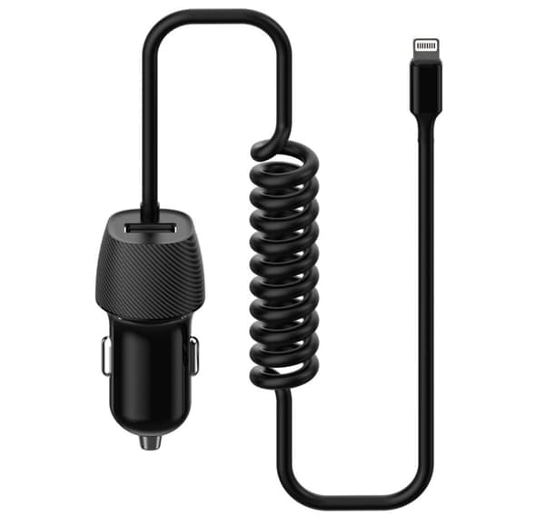 Platinet-autovirtalähde 3.4A USB-A + Lightning (45484)