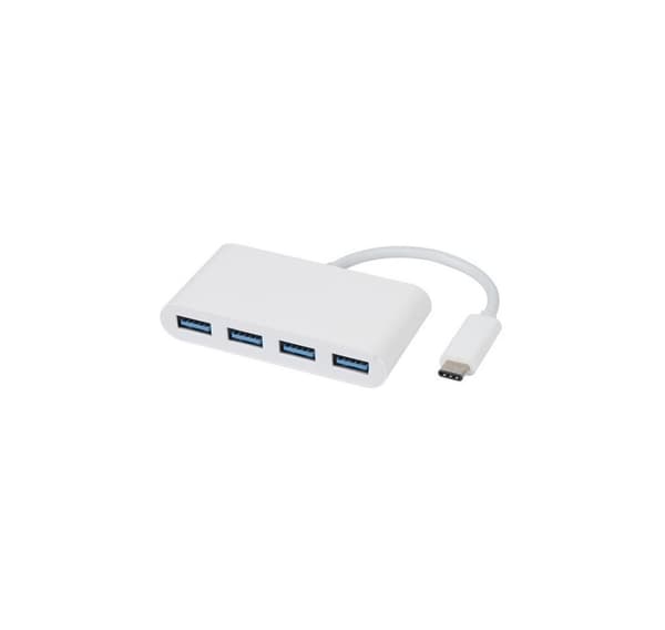 Vivanco USB-hubb USB-C 3.1 4-portar, vit (34292)