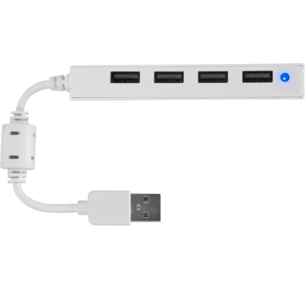 Speedlink USB-hubb Snappy Slim 4-portars USB 2.0 Passiv, vit (SL-140000-WE)