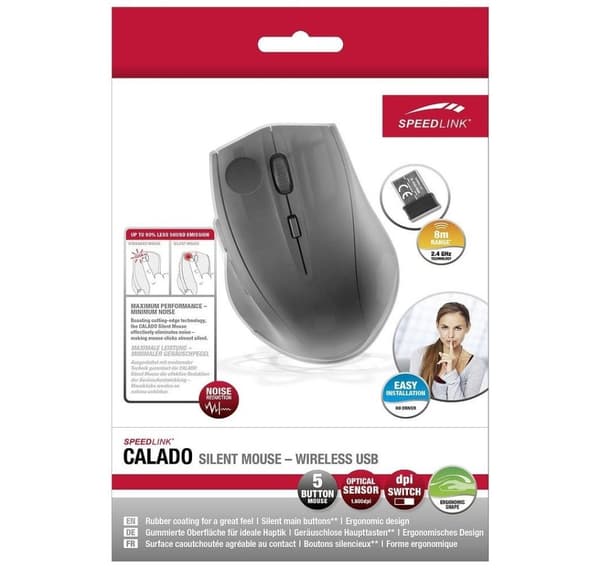 Speedlink trådløs mus Calado, sort (SL-6343-RRBK)