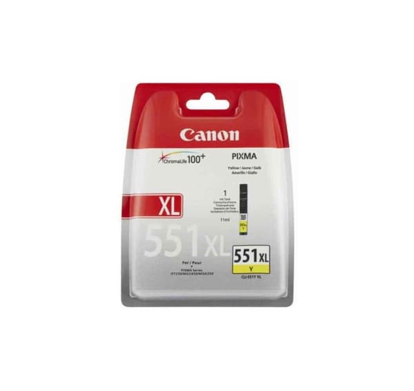 Canon blæk CLI-551Y XL, gul