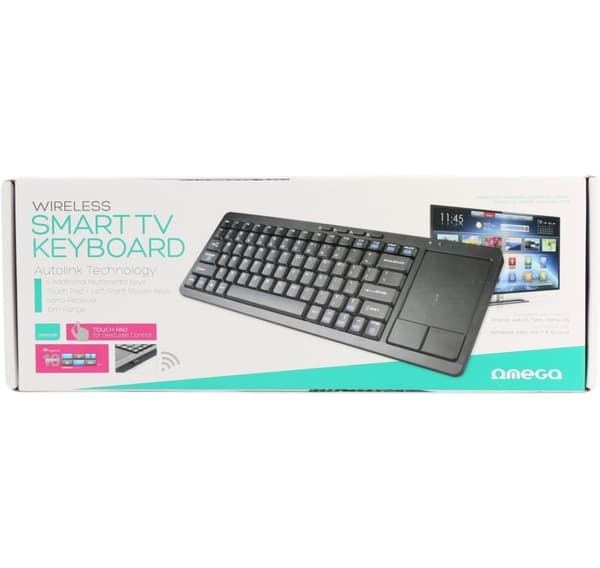 Omega trådløst tastatur US SmartTV OKB004B, svart (43666)