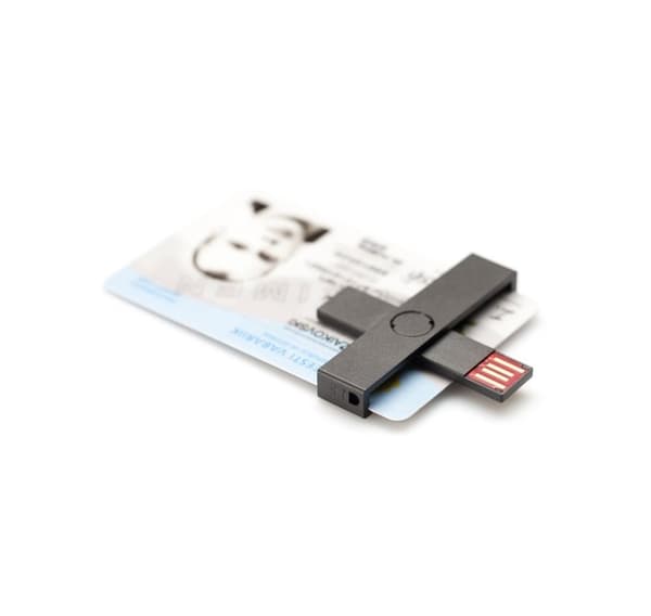 +ID älykortinlukija USB Blister, musta