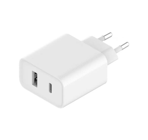 Xiaomi Mi väggladdare USB/USB-C 33W Vit