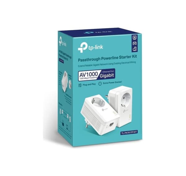 TP-Link WiFi nätverksförlängare Powerline Starter Kit TL-PA7017P