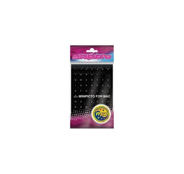 Minipicto tastaturklistremerke EST KB-MAC-EE01-BLK, svart/hvitt