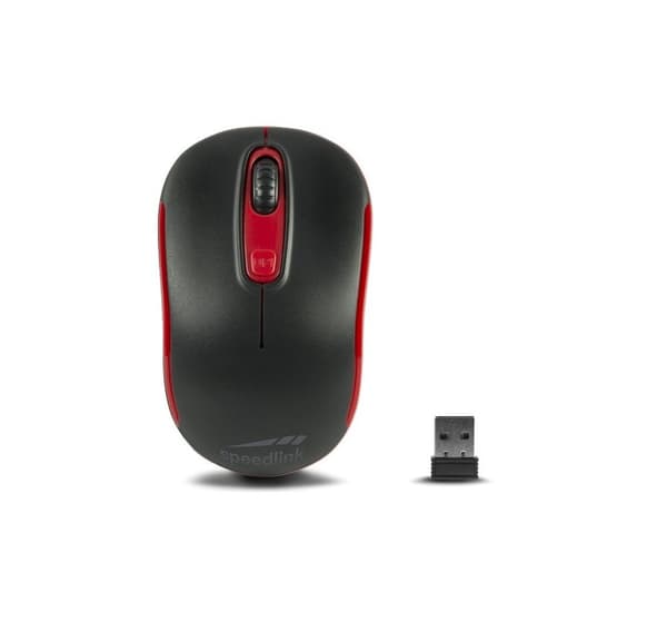 Langaton Speedlink-hiiri Ceptica Wireless, musta/punainen (SL-630013-BKRD) musta, Punainen