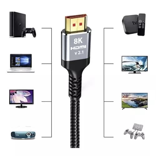 2m HDMI 2.1 Kabel - Ultra HD 8K