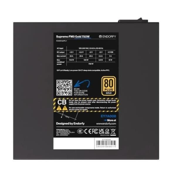 Endorfy Supremo FM5 Gold 750W ATX EY7A008 - 5903018666174
