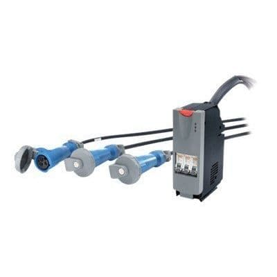 Mat modul - APC - PDM1332IEC-3P - 400 V AC - Automatiskt brytare - 3 utgångskontakter- USED Svart, Blå, Grå