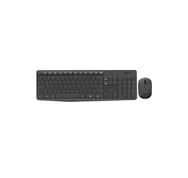 Tastatur WRL combo mk235 eng/desktop 920-007931, Logitech Grå