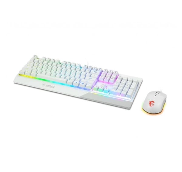 Tastatur + mus/Vigor gk30 combo hvit US, MSI