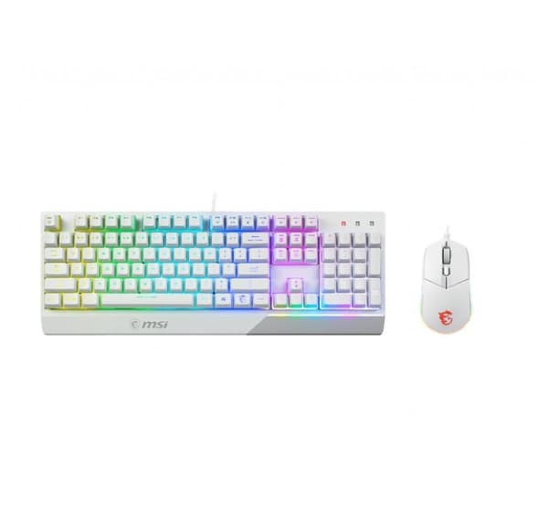 Tastatur + mus/Vigor gk30 combo hvit US, MSI Hvit