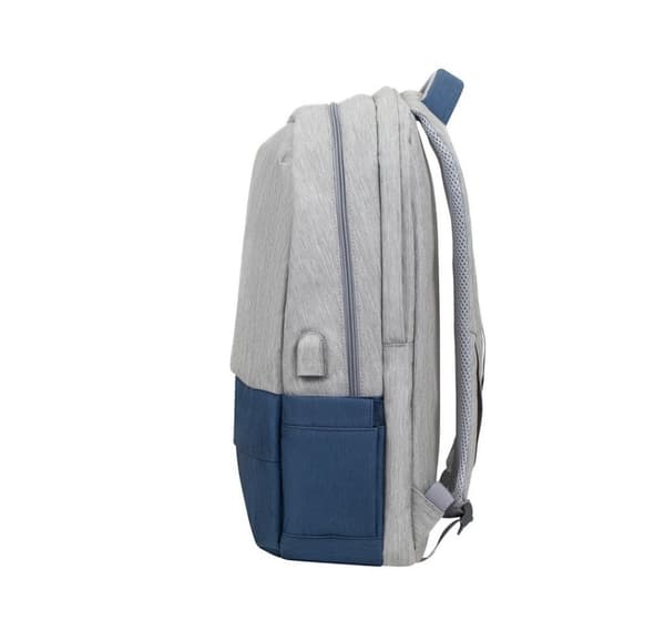 Ryggsäck stöldskydd 17,3"/7567 grå/mörkblå, Rivacase