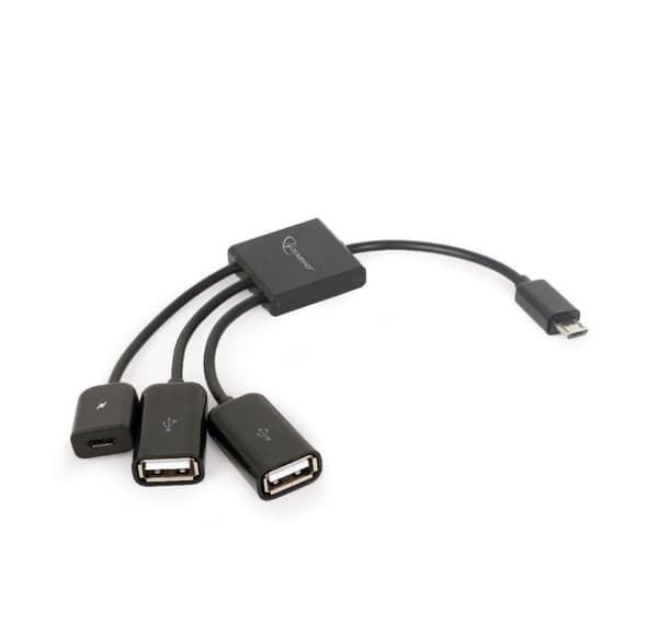 Kabel usb otg 2af +micro bf til/micro bm uhb-otg-02, Gembird